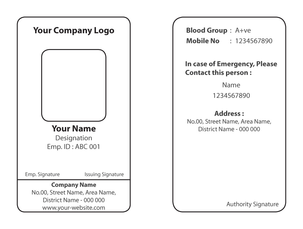 Unlock Creativity with Free Downloadable ID Card Design Templates in PDF Formats 1 id card design