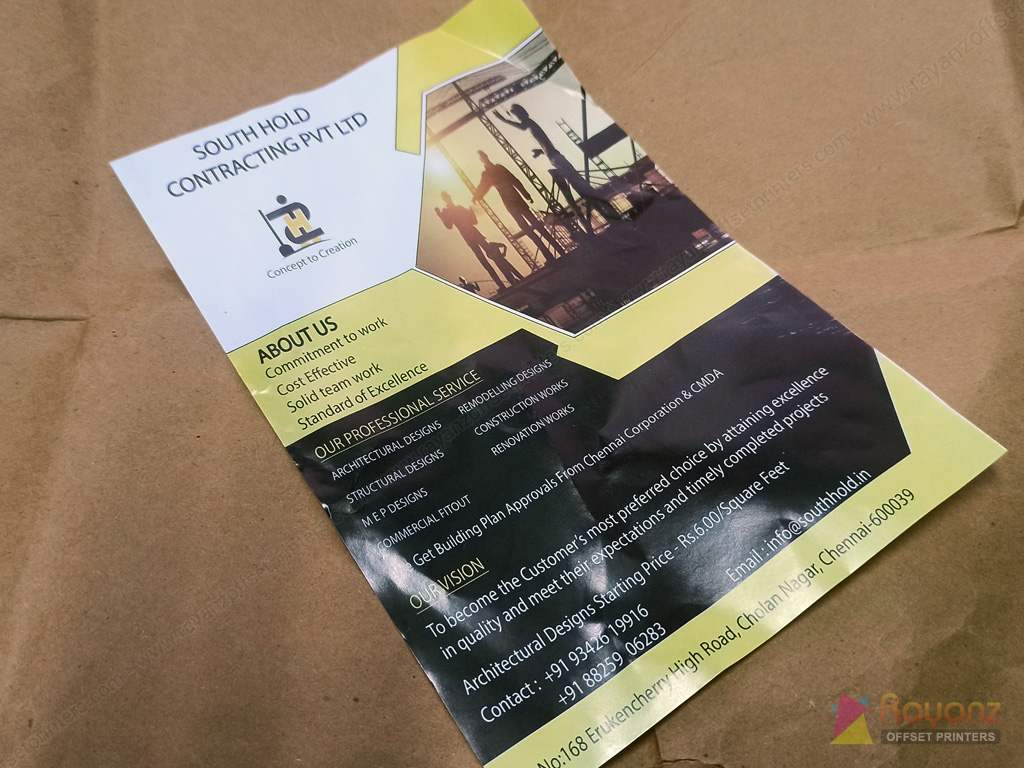 Multicolour Flyer Printing Cost 1000 Pamphlets Rs.3300