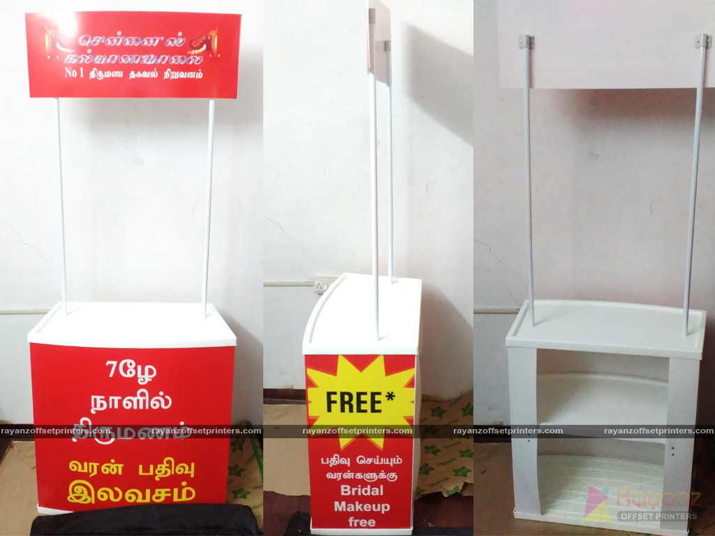 Maximize Your Brand’s Potential: Discover the Cost of Affordable Custom Promotional Table Printing Online in Chennai, India. Quality Foldable Tables at Competitive Rates – Order Now to Elevate Your Marketing Presence! 10 Matrimony Promotion Table Sample