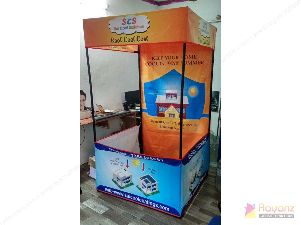 Roof Cool Coat Promotional Canopy Printing Sample