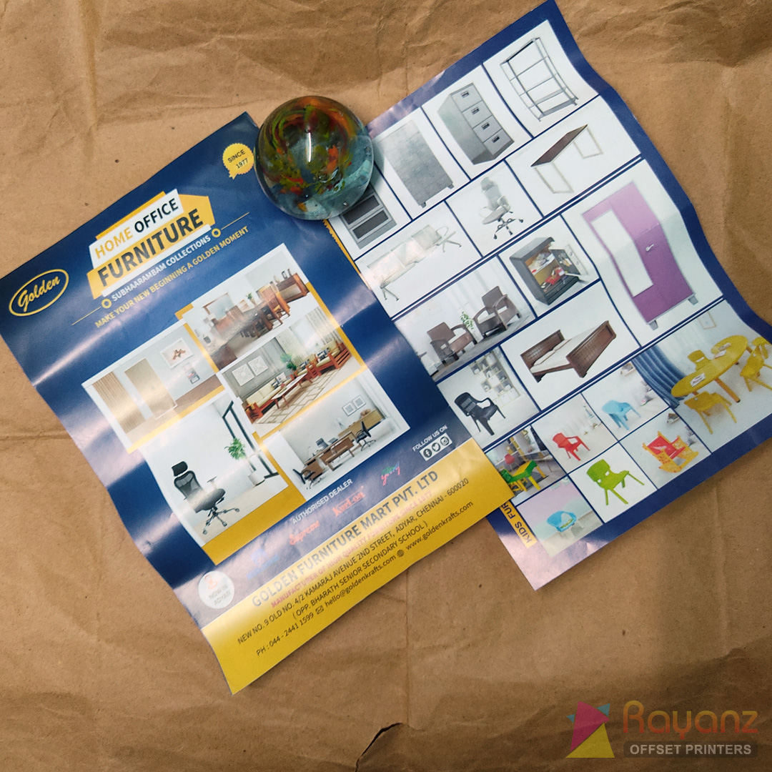 Multicolour Flyer Printing Cost 1000 Pamphlets Rs.3300