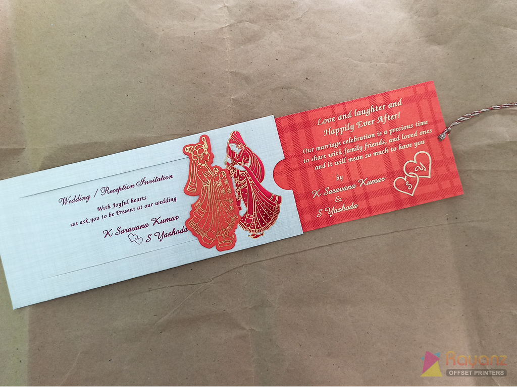 Readymade Invitation Card with Screen Printing Sample