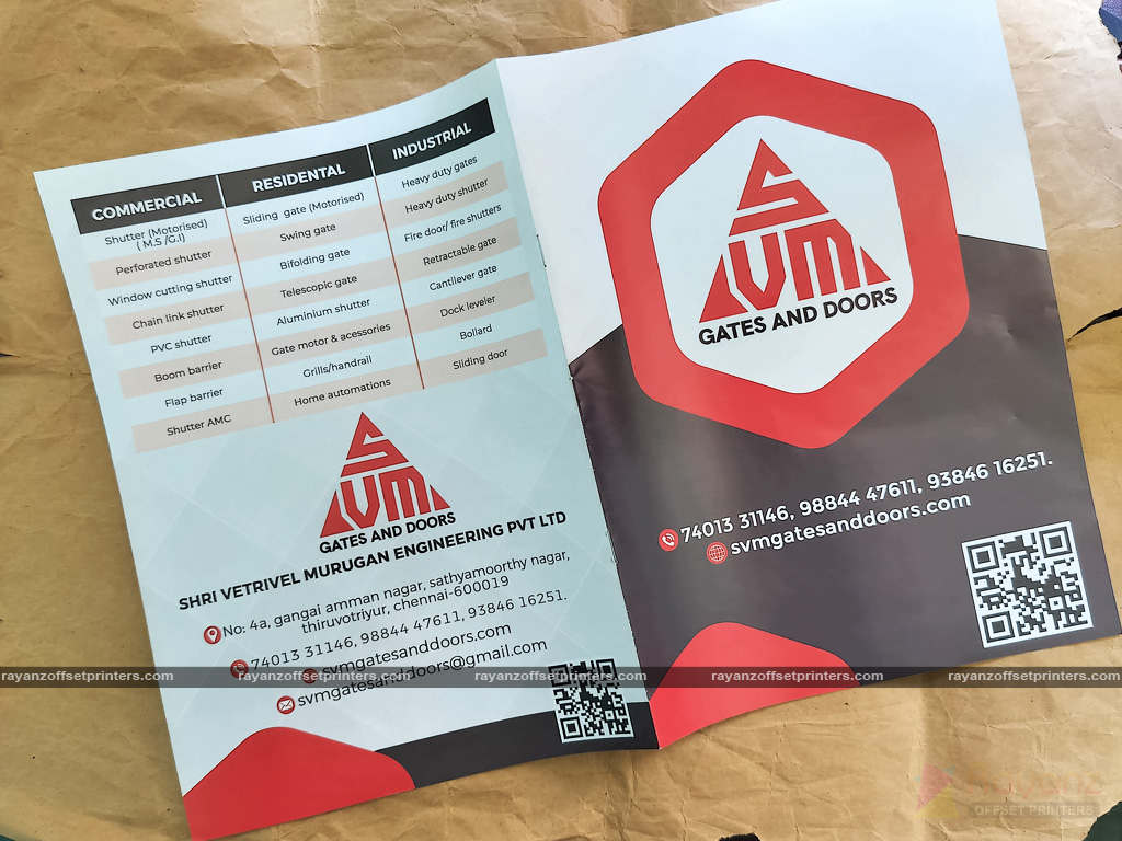 Multicolour Flyer Printing Cost 1000 Pamphlets Rs.3300