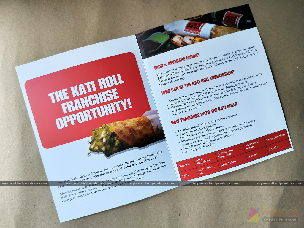 Street Food Restaurant Brochure Printing Sample - Brochure 7 Street Food Restaurant Brochure Printing inside view