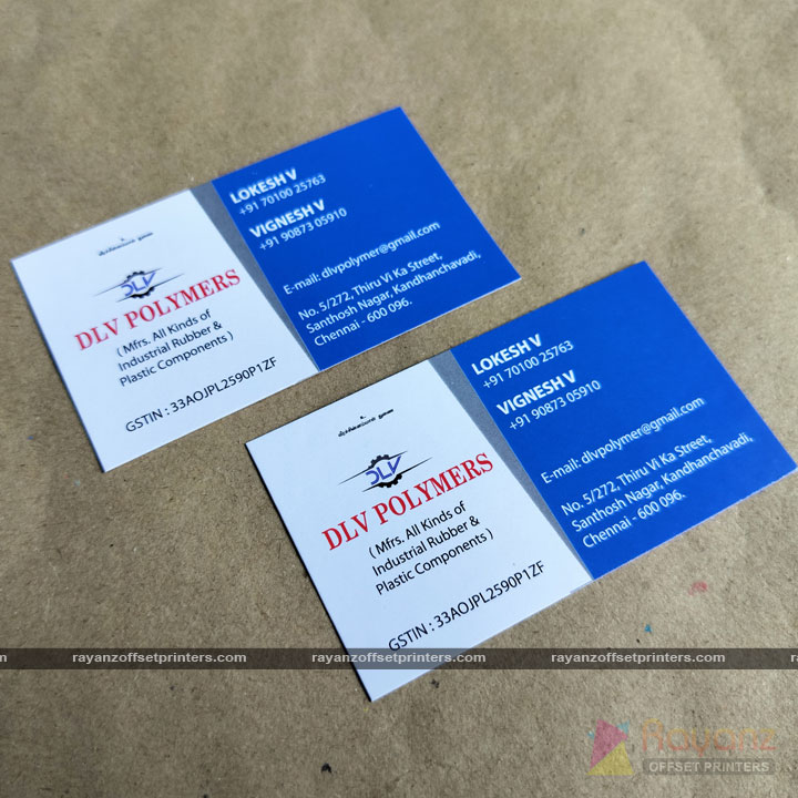 Polymer business card printing samples on 300gsm art board, featuring vibrant full-color designs for a modern and durable touch. Elevate your brand with innovative and sophisticated business card options. Explore online for a glimpse into the future of professional networking.