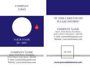 ID Card Format PDF Free Download | ID Card Design | Template